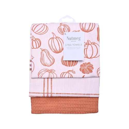 Nutmeg Home Pumpkin Tea Towels