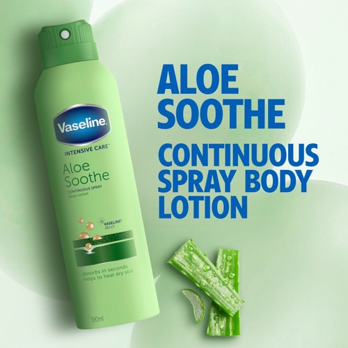 Vaseline Intensive Care Aloe Spray Moisturiser 190ml