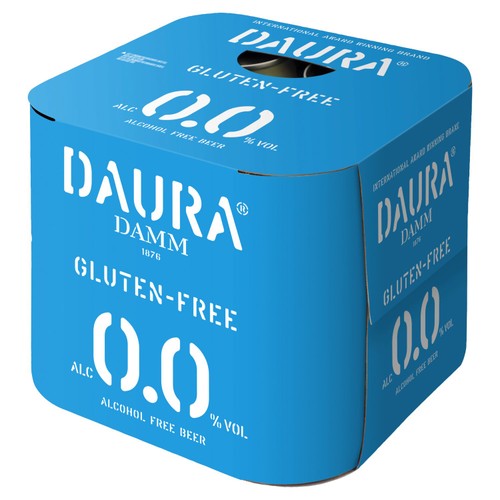 Daura Damm Gluten Free Beer 0.0%   4 x 330ml