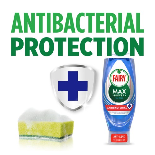 Fairy Max Power Antibacterial Washing Up Liquid