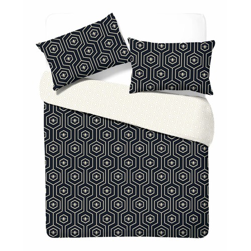 Nutmeg Home Easy Care Deco Bee Duvet Set King