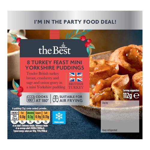 Morrisons The Best Turkey Feast Mini Yorkshire Puddings 112g