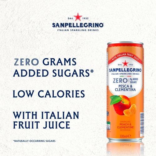 San Pellegrino Zero Peach & Clementine 6x330ml