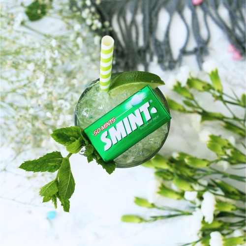 Smint Spearmint Sugar Free Mints Tin