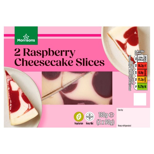 Morrisons raspberry cheesecake slices