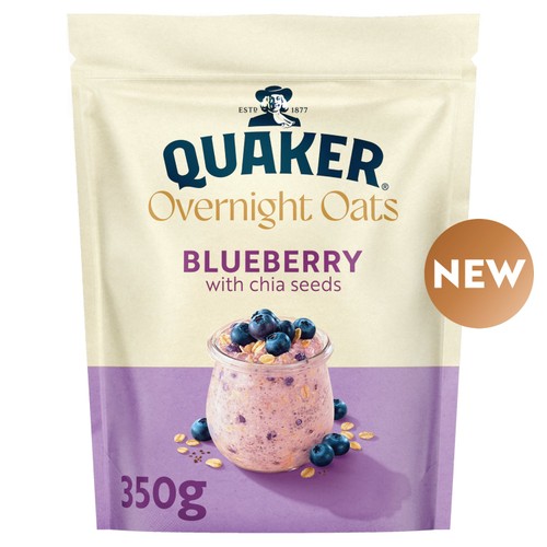Quaker Blueberry Overnight Oats 350g