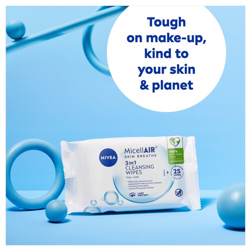 NIVEA Micellar Biodegradable Cleansing Face Wipes 