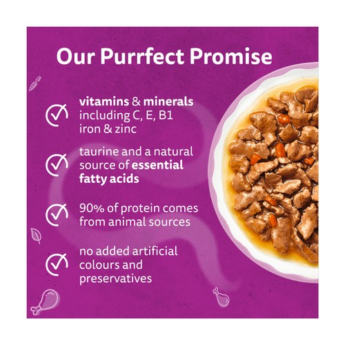 Whiskas 1+ Pouches Wet Cat Food Aromatic Fusion In Gravy 12x85g