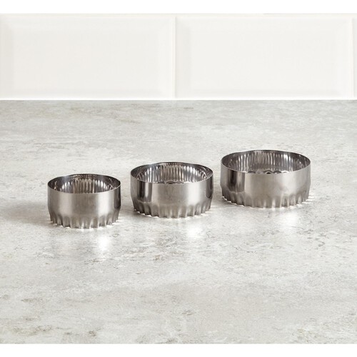 Morrisons Stainless Steel Reversible Round Cutters