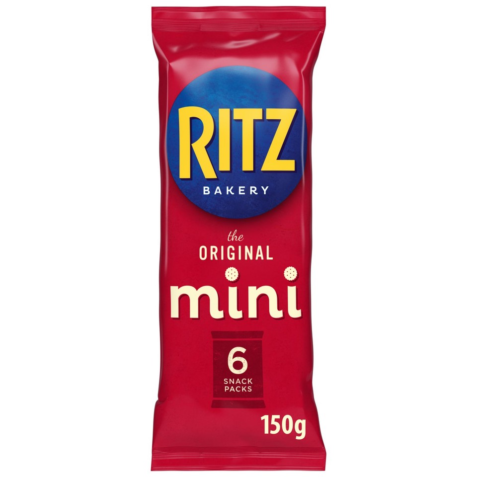 New Ritz Mini Ritz Original Mini Crackers Snack Lunchbox 6 Pack Multipack - Morrisons ...