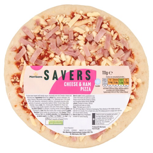 Morrisons Savers Cheese & Ham Mini Pizza