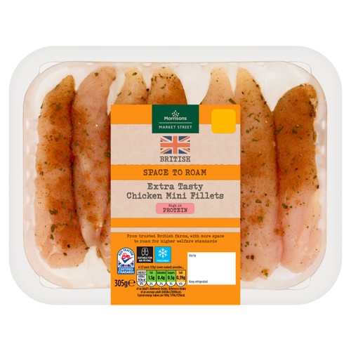 Morrisons Space To Roam Extra Tasty Chicken Mini Fillets 305g