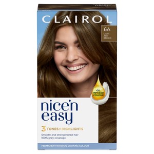 Nice 'N Easy Permanent Colour 6A Natural Light Ash Brown (114) Hair Dye | Morrisons