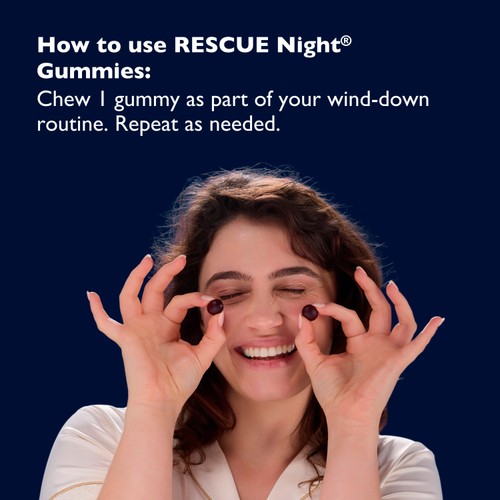 Rescue Night Gummies Raspberry 30s
