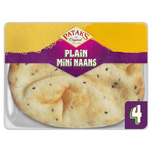 Patak's Plain Mini Naan Breads 