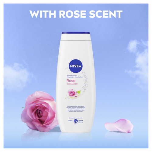 NIVEA Rose & Almond Oil Shower Cream