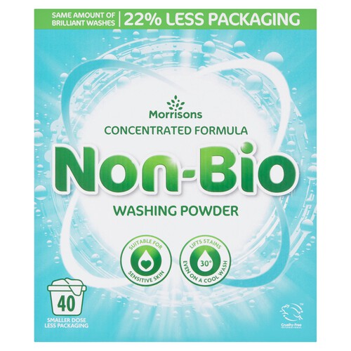 Morrisons Non Bio Laundry Powder 40 Washes