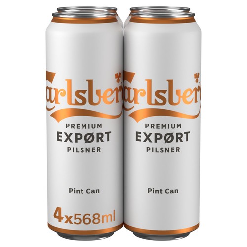 Carlsberg Export Lager Beer Cans 4x568ml