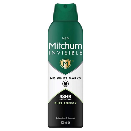 Mitchum Invisible Men Pure Energy Antiperspirant & Deodorant 