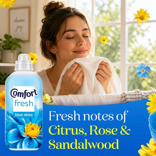 Comfort Fresh Fabric Conditioner Blue Skies 52 Washes