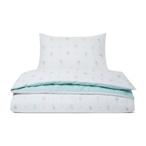 Nutmeg Home Floral Printed Waffle Duvet Set King