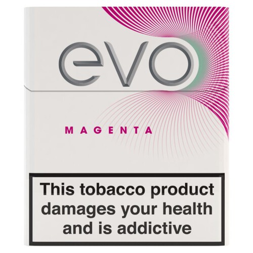 EVO Magenta Tobacco Sticks Designed Exclusively For Heating 20 Pack