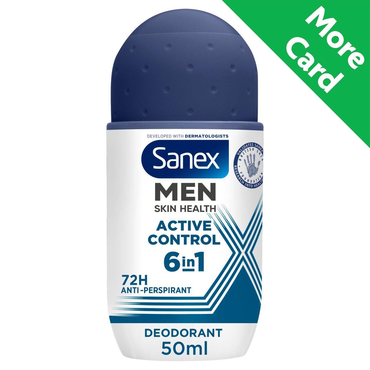 Sanex Men Active Control Roll On Deodorant 72hr 50ml