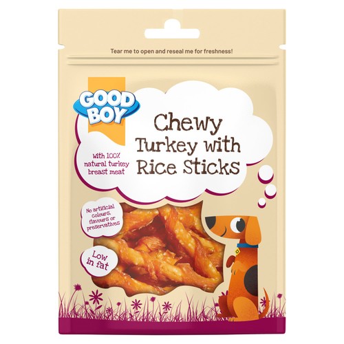 Good Boy Turkey/Rice Sticks 60G