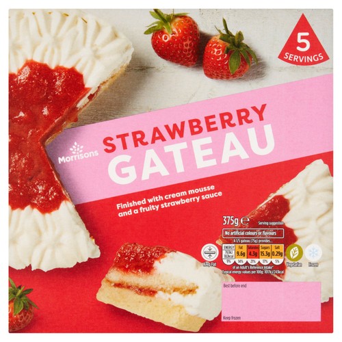 Morrisons strawberry gateau