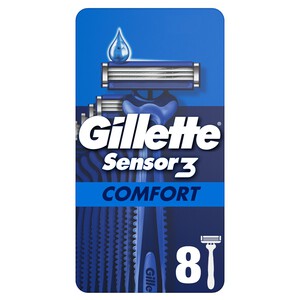 Gillette Sensor 3 Comfort Disposable Razors 8 pack | Morrisons