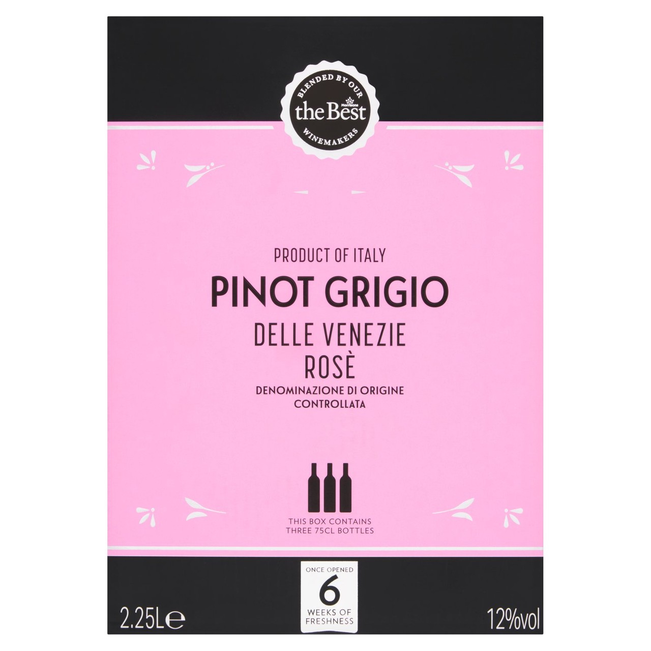 Morrisons The Best Pinot Grigio Rose Delle Venezie 2.25L