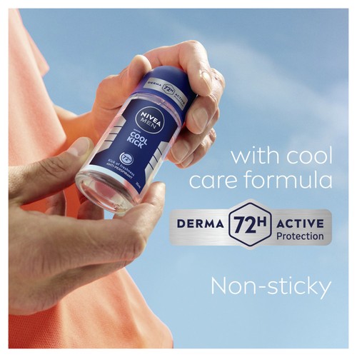 NIVEA MEN Cool Kick 72h Anti-Perspirant Deodorant Roll-On