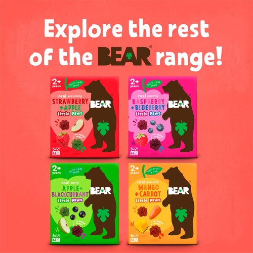 BEAR Paws Strawberry & Apple