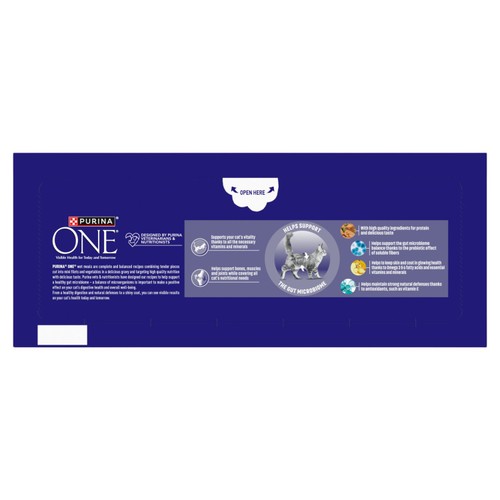 Purina One Mini Fillets Mixed Selection In Gravy Wet Cat Food 