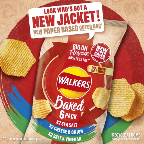 Walkers Baked Variety Multipack Snacks Crisps 