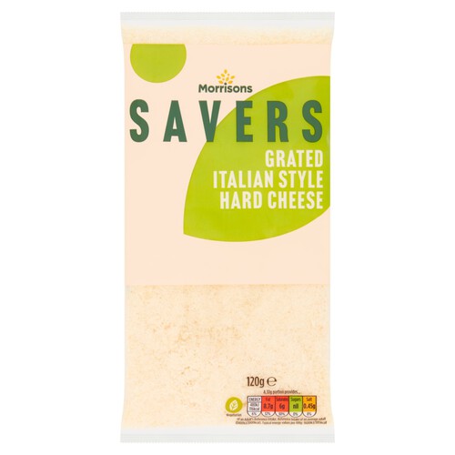 Morrisons Savers Grated Italian Style Hard Cheese