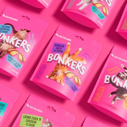 Bonkers Bangin Beef Flavour Cat Treats