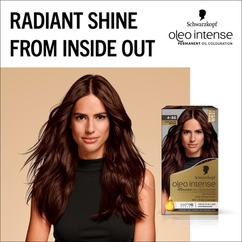 Schwarzkopf Oleo Intense Permanent Hair Dye 4-86 Chocolate Brown