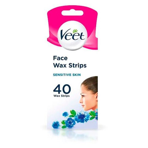 Veet Wax Strips Face for Sensitive Skin, Wax Strips