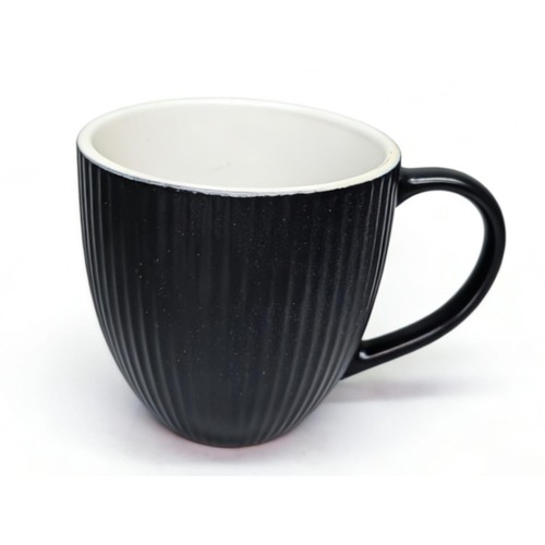 Nutmeg Ridged Value Mug Black