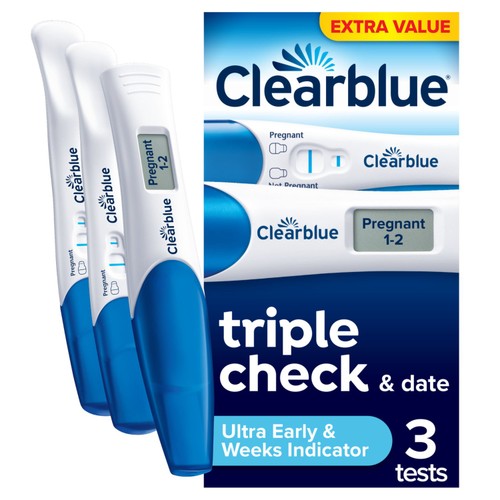 Clearblue Digital and Visual Pregnancy Test Kit, Triple Check,