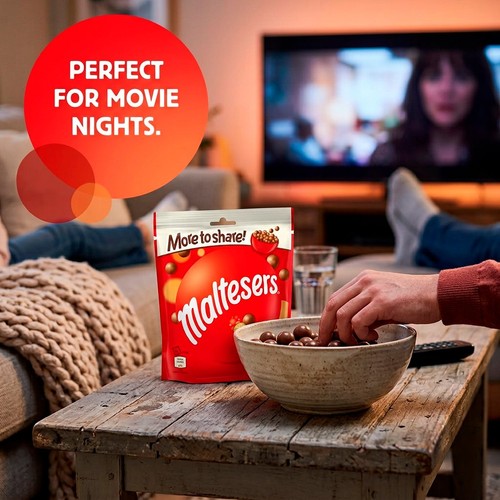 Maltesers Milk Chocolate & Honeycomb Sharing Pouch Bag   158g