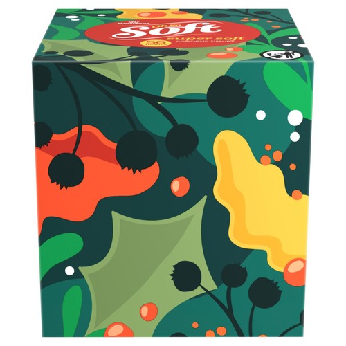 Morrisons Autumn Winter Limited Edition Cube Tissues