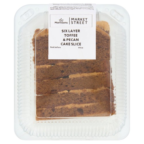 Morrisons Six Layer Toffee & Pecan Cake Slice