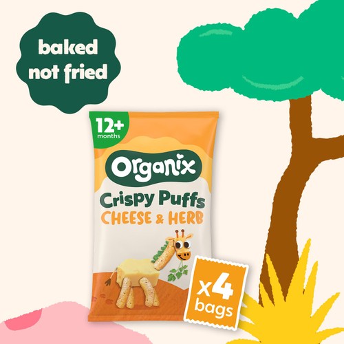  Organix Cheese & Herb Puffs 10+ Months