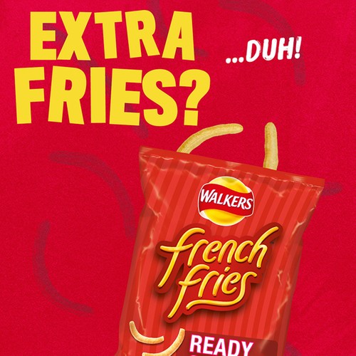 Walkers French Fries Variety Multipack Snacks Crisps 6 x 18g