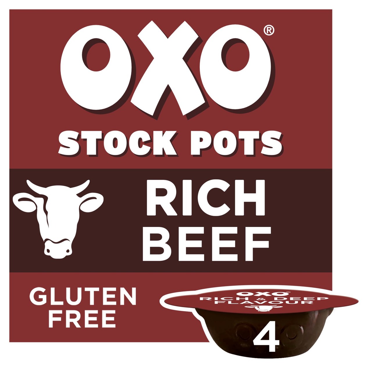 Oxo Stock Pots Rich Beef 4 x 20g