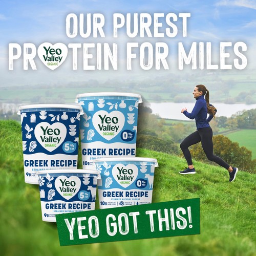 Yeo Valley Organic Greek Recipe Strained Natural Yogurt 0% Fat 450g