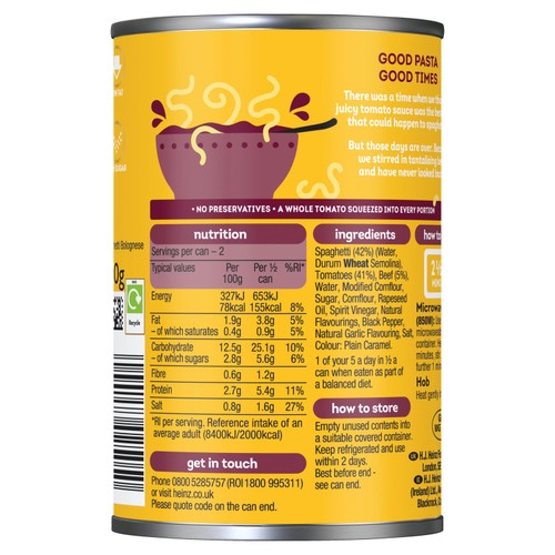 Heinz Spaghetti Bolognese