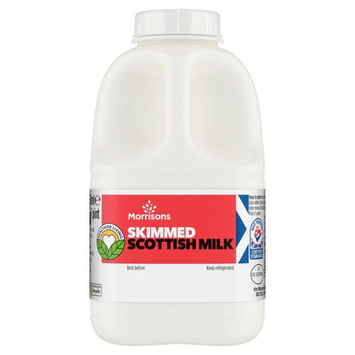 Morrisons Scottish Milk Skimmed 1 Pint